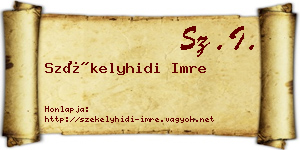 Székelyhidi Imre névjegykártya